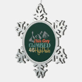 Ornement encadré de flocon de neige (Vue impression)