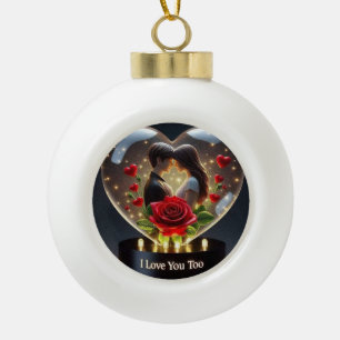 Ornement encadré de flocon de neige