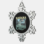 Ornement encadré de flocon de neige (Vue impression)