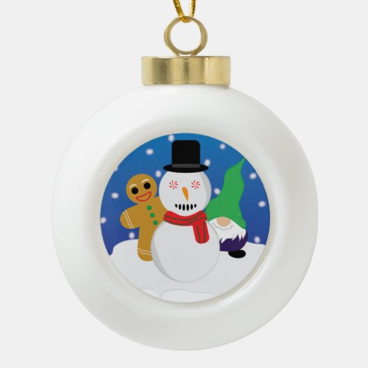 Ornement encadré de flocon de neige (Devant)