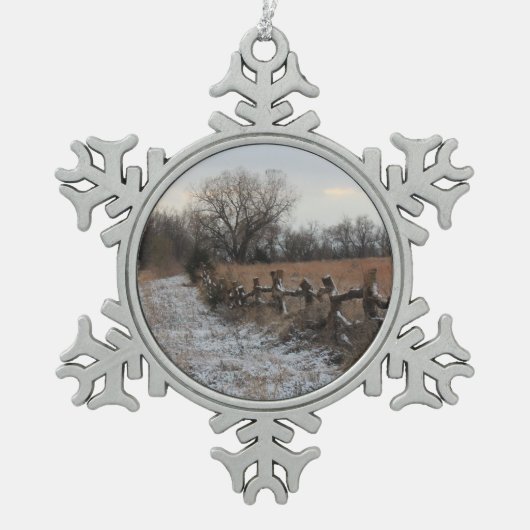 Ornement encadré de flocon de neige (Devant)