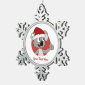 Ornement encadré de flocon de neige (Vue impression)