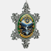 Ornement encadré de flocon de neige (Gauche)