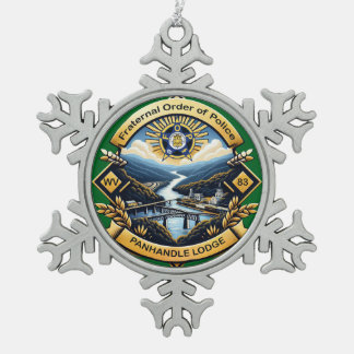 Ornement encadré de flocon de neige