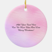 Ornement encadré de flocon de neige - Personnalisé (Dos)