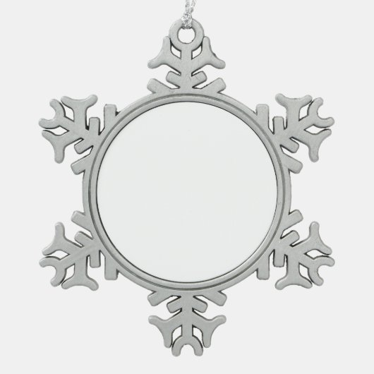 Ornement encadré en flocon de neige (Devant)