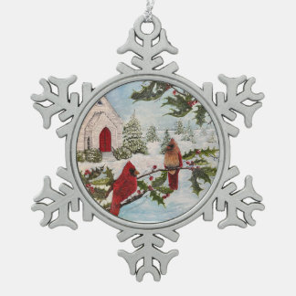 Ornement encadré flocon de neige « Paix de l'hiver