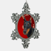 Ornement encadré par flocon de neige (Gauche)