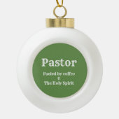 Ornement encadré Pastor Snowflake (Devant)