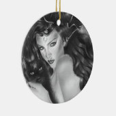 Ornement enchanté de Noël de minou (Droite)