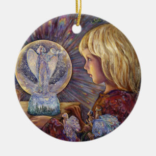 Ornement enchanté des vacances 2017 de globe de