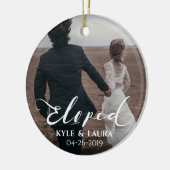 Ornement enfui pour se marier de photo de (Gauche)