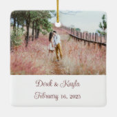 Ornement engagé avec photo personnalisée (Dos)