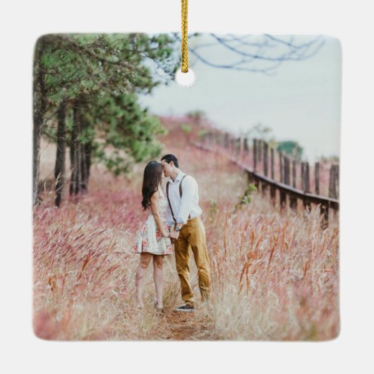 Ornement engagé avec photo personnalisée (Dos)