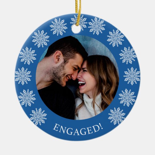 Ornement engagé par flocons de neige (Devant)