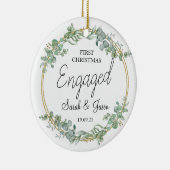 Ornement engagé personnalisé - Ornement Fiançaille (Droite)