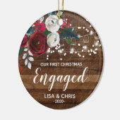 Ornement engagé premier par Noël personnalisé (Gauche)