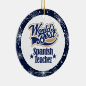 Ornement espagnol de cadeau de professeur (Droite)