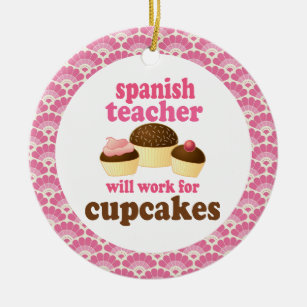 Ornement espagnol de cadeau de professeur