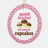 Ornement espagnol de cadeau de professeur (Gauche)