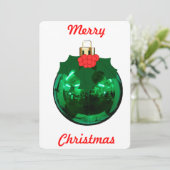 Ornement et carte de Noël Holly (Debout devant)