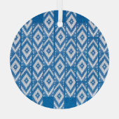 ornement ethnique sur lin naturel textile (Verso)