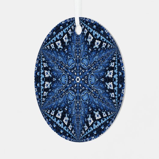 Ornement étoile bleu arménien (Avant gauche)