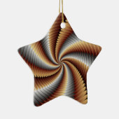 Ornement Étoile En Céramique 007 Fractal (Droite)