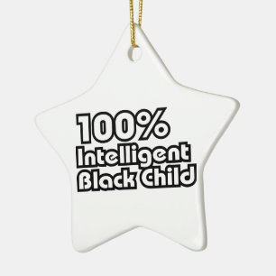 Ornement Étoile En Céramique 100% Enfant Noir Intelligent