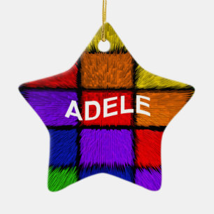 Ornement Étoile En Céramique ADELE (noms femelles)