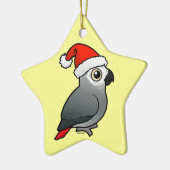 Ornement Étoile En Céramique African Grey Père Noël (Gauche)