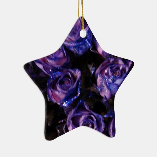 Ornement Étoile En Céramique Amour romantique violet Valentine Parties scintill (Droite)