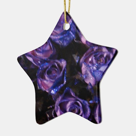 Ornement Étoile En Céramique Amour romantique violet Valentine Parties scintill (Gauche)