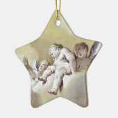 Ornement Étoile En Céramique Anges (Gauche)