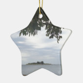 Ornement Étoile En Céramique Appareil-photo de rectangle de photo de modèle (Gauche)