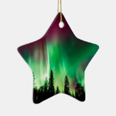 Ornement Étoile En Céramique aurora boréale (Droite)