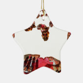 Ornement Étoile En Céramique Belles Couleurs (Droite)