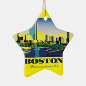 Ornement Étoile En Céramique Boston, Massachusetts (Droite)