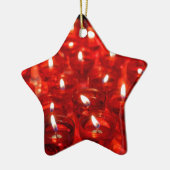 Ornement Étoile En Céramique bougies de tir (Gauche)