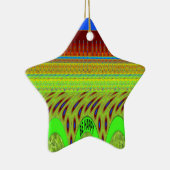 Ornement Étoile En Céramique Br Happy Avoir une belle journée (Droite)