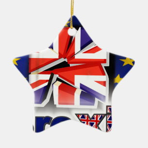 Ornement Étoile En Céramique brexit