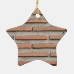 Ornement Étoile En Céramique Brick wall