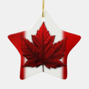 Ornement Étoile En Céramique Cadeau canadien souvenir ornemental personnalisé C