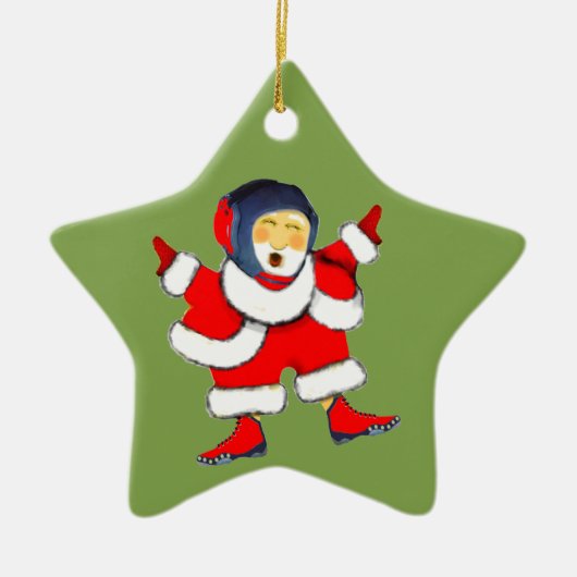 Ornement Étoile En Céramique Cadeau de vacances de lutte 2023 (Devant)