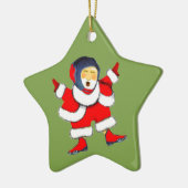 Ornement Étoile En Céramique Cadeau de vacances de lutte 2023 (Gauche)