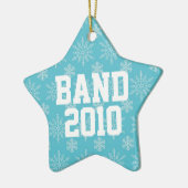 Ornement Étoile En Céramique Cadeau personnalisé d'ornement de Noël de groupe (Gauche)