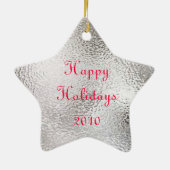 Ornement Étoile En Céramique Cardinal en verre souillé (Dos)