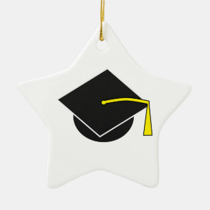 Ornement Étoile En Céramique Casquette d'obtention du diplôme