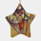 Ornement Étoile En Céramique Cercles Abstraits Kandinsky (Gauche)