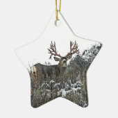 Ornement Étoile En Céramique Cerfs communs de mule de monstre 2 (Gauche)